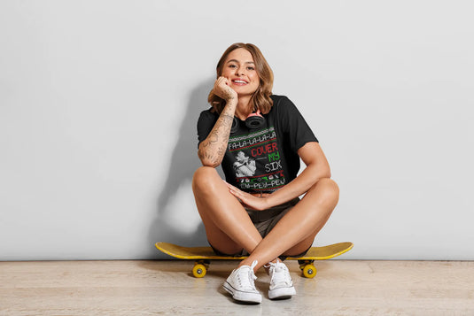 Cover my six Tactical Christmas Tee - Tactical Stubby Coolers