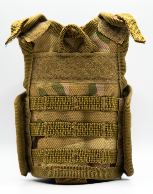Camo vest cooler and Army Green Flag (PVC)- Tactical Stubby Combo