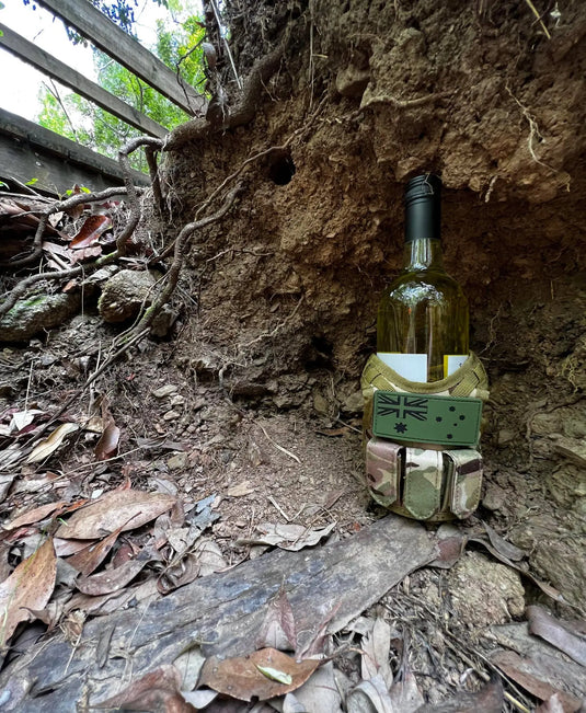 Camo vest cooler and Army Green Flag (PVC)- Tactical Stubby Combo - Tactical Stubby Coolers