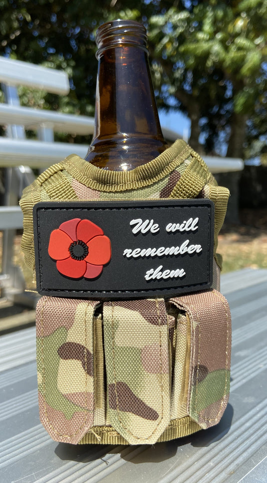 We Will Remember Them - SINGLE PVC Patch with Black Background