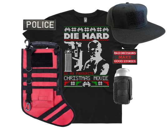 Xmas deployment kit - Die Hard - Tactical Stubby Coolers