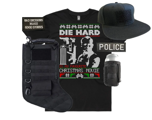 Xmas deployment kit - Die Hard - Tactical Stubby Coolers