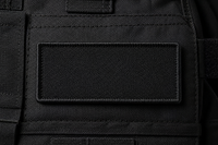 Black personalised embroidered callsign patch with white thread