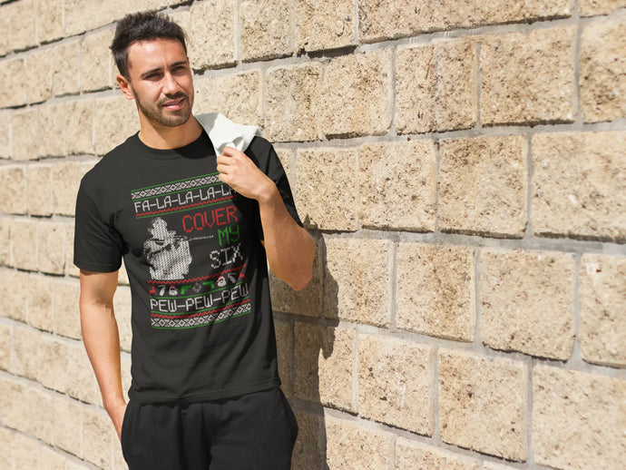 Cover my six Tactical Christmas Tee - Tactical Stubby Coolers