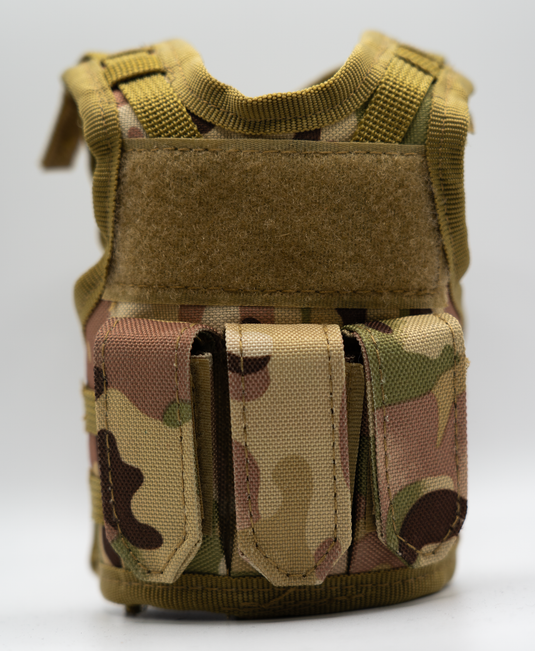 Camo vest cooler and Army Green Flag (PVC)- Tactical Stubby Combo