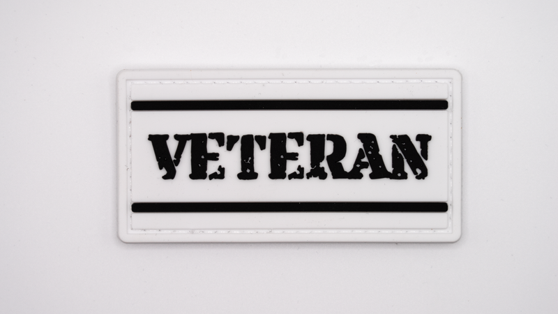 Load image into Gallery viewer, VETERAN PVC patch - Navy inspired - Tactical Stubby Coolers
