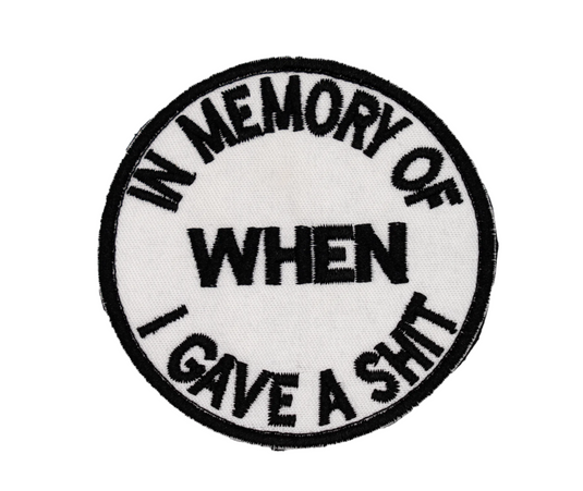 'In Memory of when I have a sh*t' - Patch - Tactical Stubby Coolers