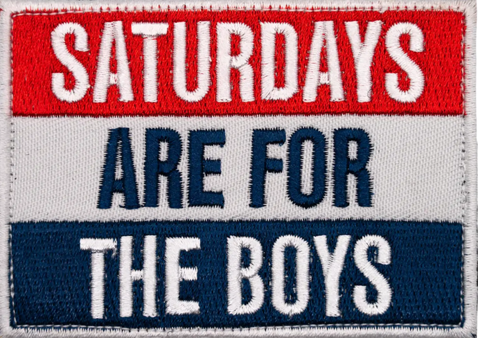 Saturdays are for the boys - Patch - Tactical Stubby Coolers