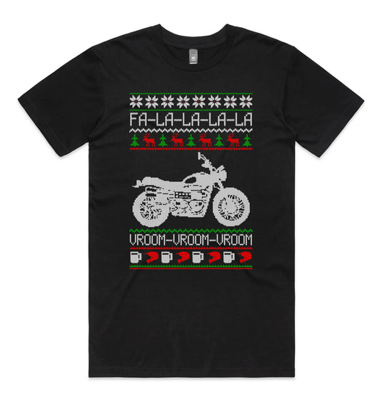 Scrambler motor bike Christmas T - Tactical Stubby Coolers