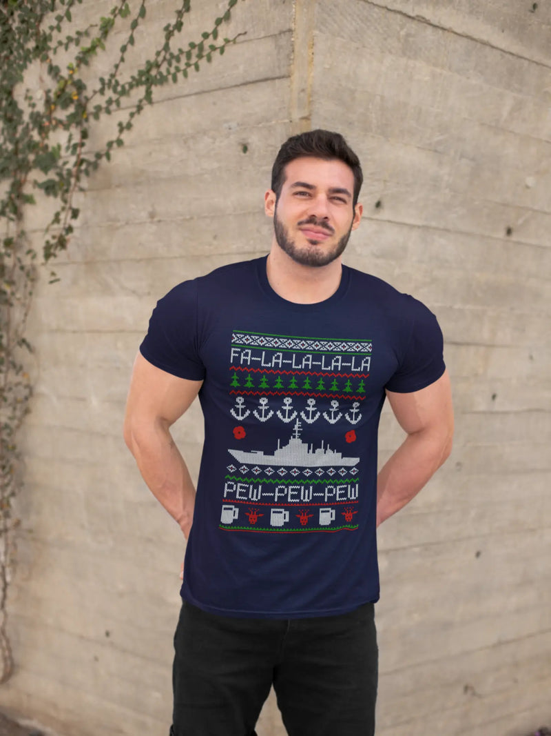 Load image into Gallery viewer, Tactical Xmas T Navy - Tactical Stubby Coolers
