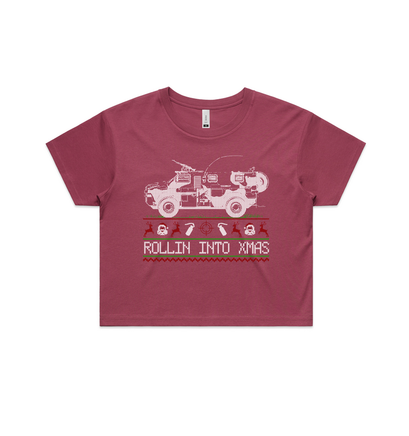 Load image into Gallery viewer, Bushmaster Tactical Xmas Crop T - Tactical Stubby Coolers
