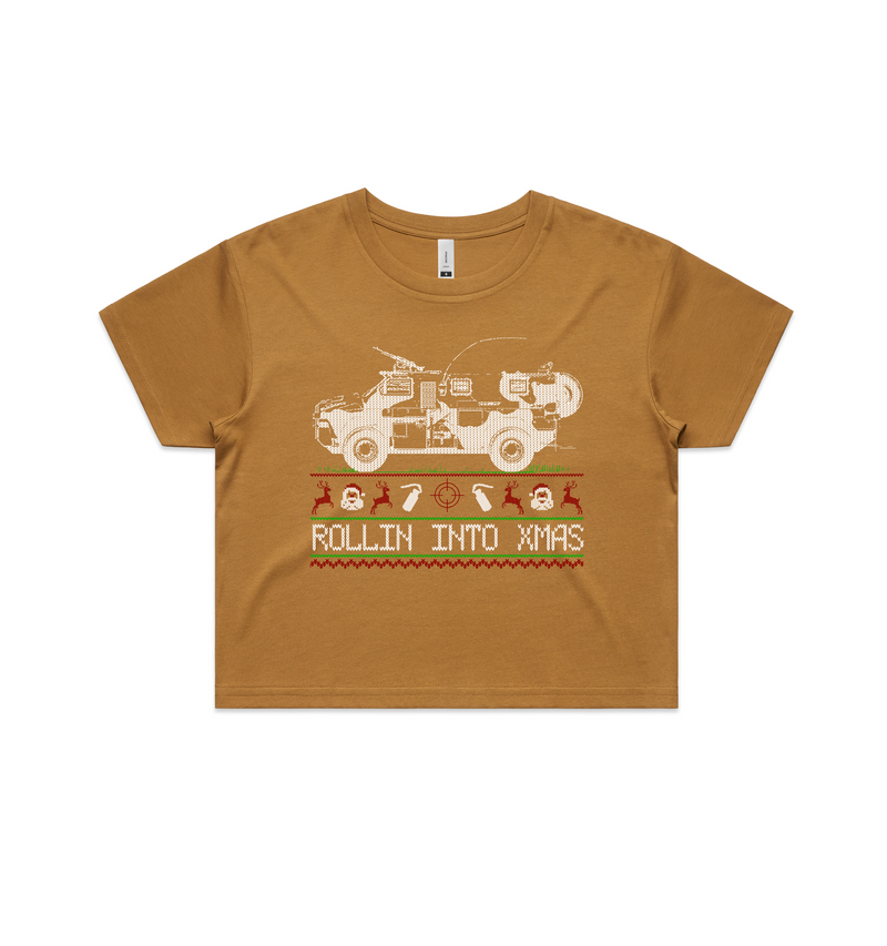 Load image into Gallery viewer, Bushmaster Tactical Xmas Crop T - Tactical Stubby Coolers
