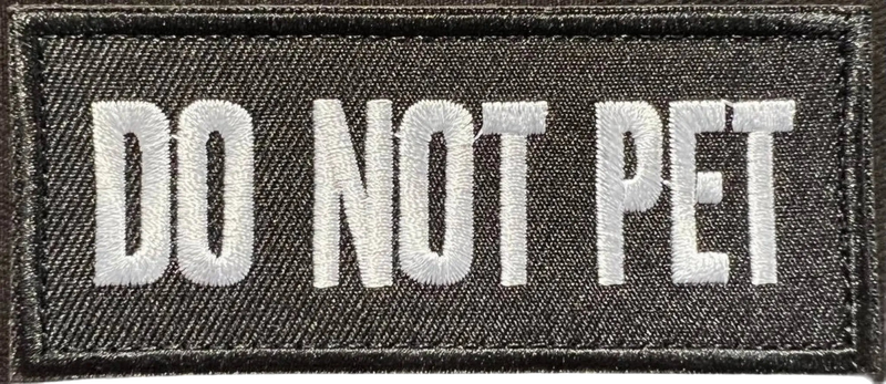 Load image into Gallery viewer, 'Do Not Pet' Patch – transparent product image
