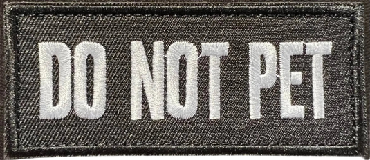 'Do Not Pet' Patch – transparent product image