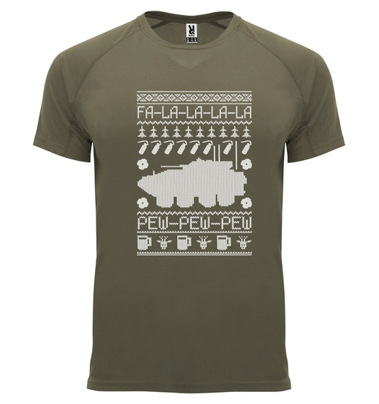 Breathable Tactical Xmas T Army Aslav - Tactical Stubby Coolers