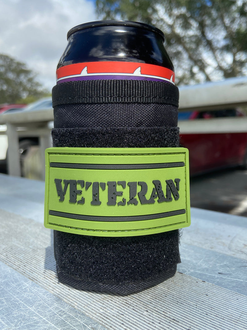 Load image into Gallery viewer, VETERAN single PVC patch - Army inspired - Tactical Stubby Coolers
