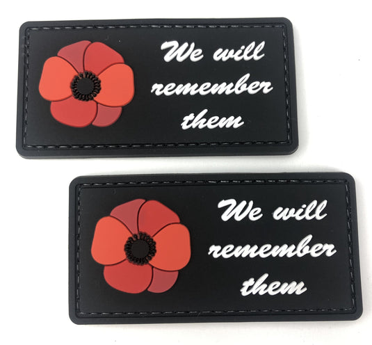 We Will Remember Them - Patch Pair