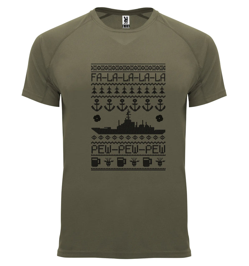 Load image into Gallery viewer, Breathable Tactical Xmas T Navy - Tactical Stubby Coolers
