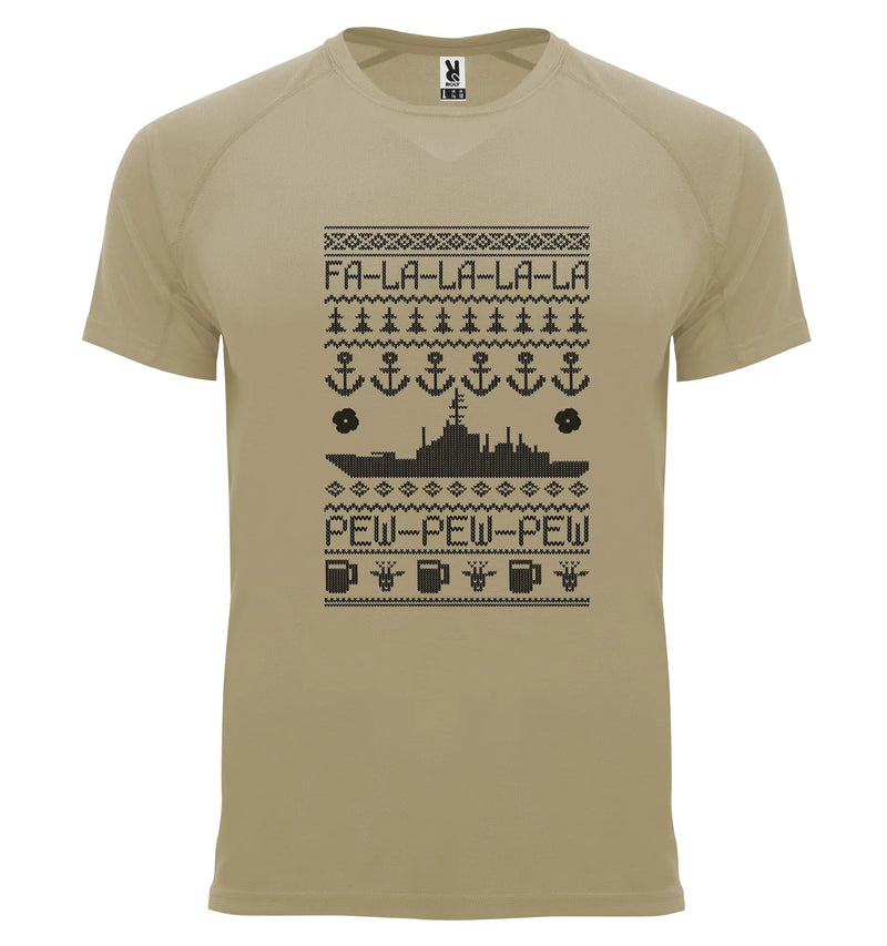 Load image into Gallery viewer, Breathable Tactical Xmas T Navy - Tactical Stubby Coolers
