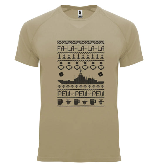 Breathable Tactical Xmas T Navy - Tactical Stubby Coolers