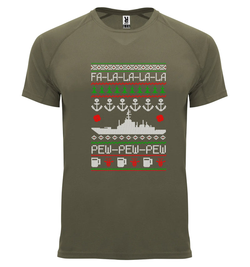 Load image into Gallery viewer, Breathable Tactical Xmas T Navy - Tactical Stubby Coolers

