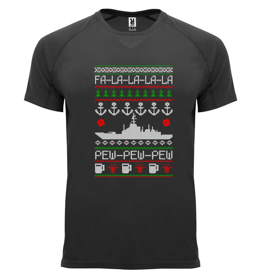 Breathable Tactical Xmas T Navy - Tactical Stubby Coolers