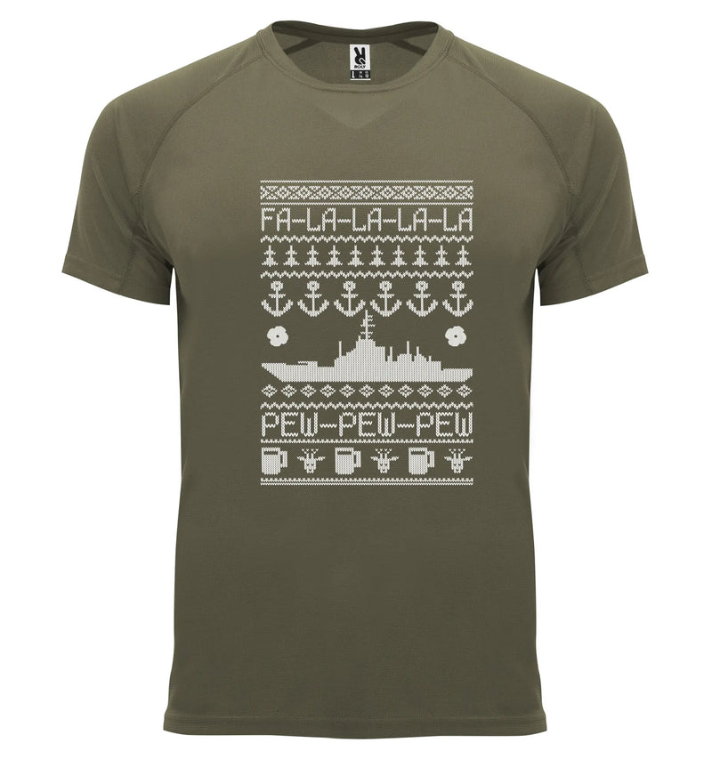Load image into Gallery viewer, Breathable Tactical Xmas T Navy - Tactical Stubby Coolers
