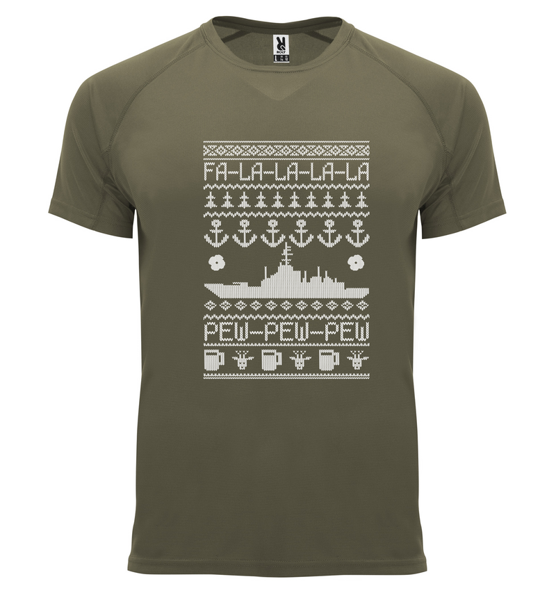Load image into Gallery viewer, Breathable Tactical Xmas T Navy
