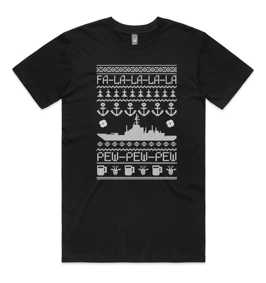 Tactical Xmas T Navy - Tactical Stubby Coolers