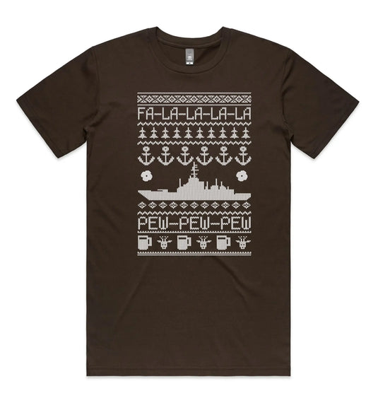 Tactical Xmas T Navy - Tactical Stubby Coolers