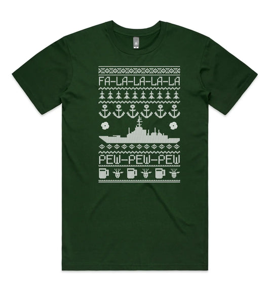 Tactical Xmas T Navy - Tactical Stubby Coolers