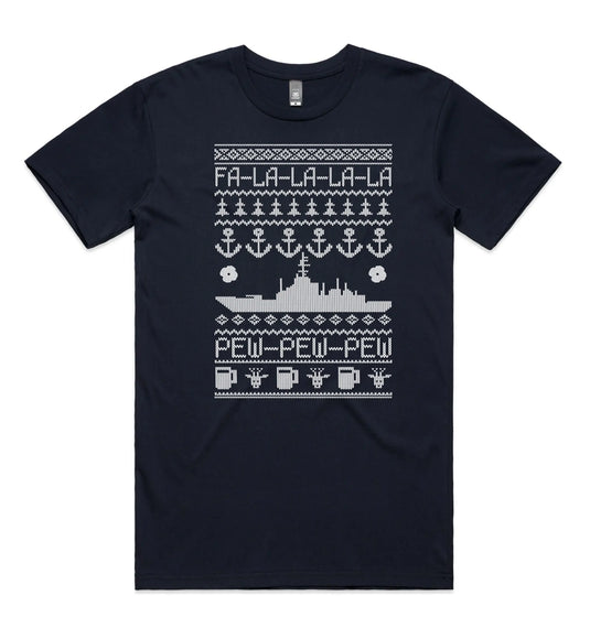 Tactical Xmas T Navy - Tactical Stubby Coolers