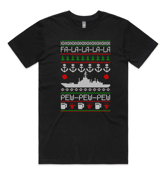 Tactical Xmas T Navy - Tactical Stubby Coolers
