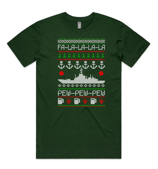 Tactical Xmas T Navy - Tactical Stubby Coolers