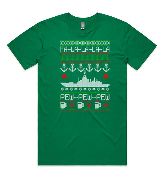 Tactical Xmas T Navy - Tactical Stubby Coolers