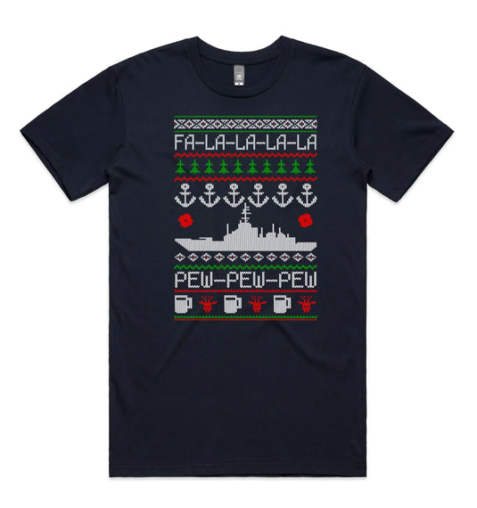 Tactical Xmas T Navy - Tactical Stubby Coolers