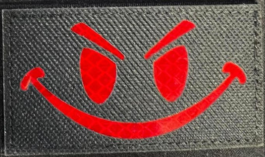 Red Reflective Smile - Patch