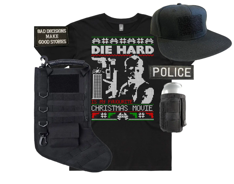 Load image into Gallery viewer, Xmas deployment kit - Die Hard - Tactical Stubby Coolers
